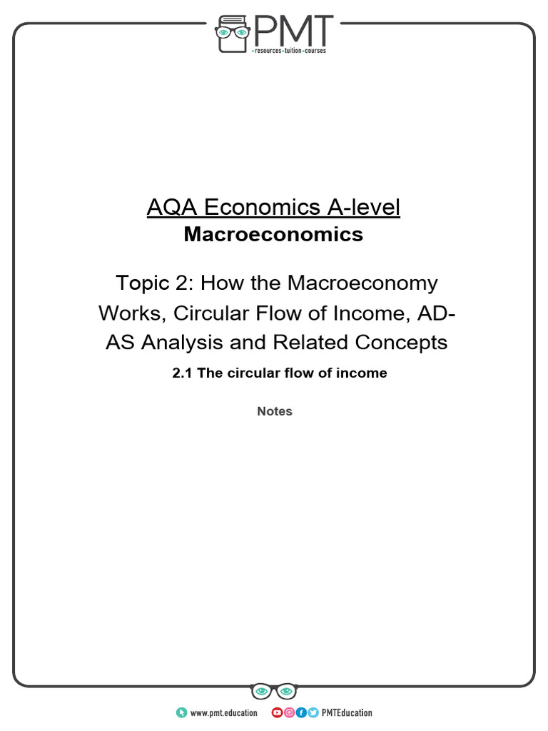Macroeconomics: Circular Flow of Income | PDF | Gross Domestic Product ...