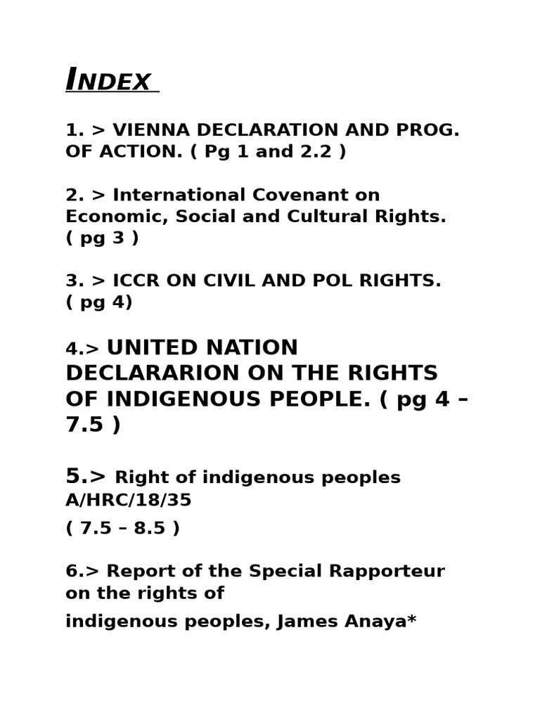 Unhrc and Un Reports On Mun (1 and 2) | PDF | Human Rights | Indigenous ...