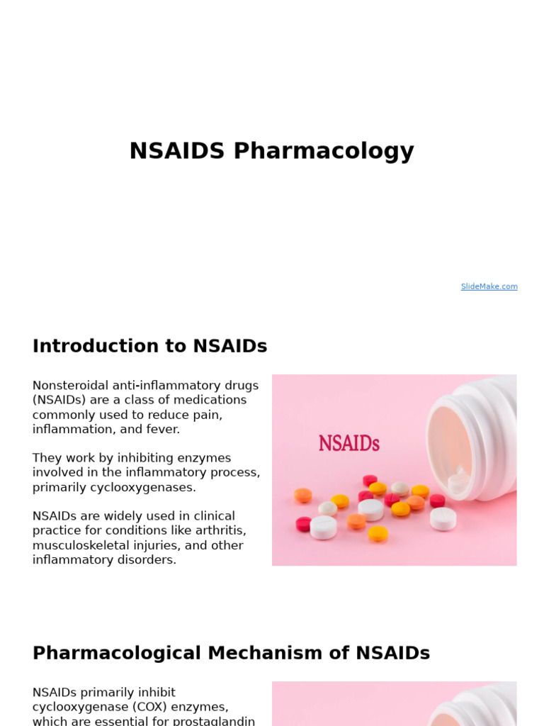 NSAIDs: Mechanisms, Uses, and Risks | PDF | Nonsteroidal Anti ...