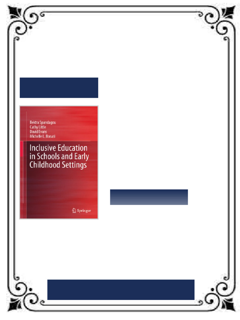 Inclusive Education in Schools and Early Childhood Settings Ilektra ...