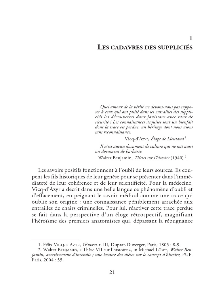 Histoire des corps dans la médecine PDF Peine capitale Torture — free download