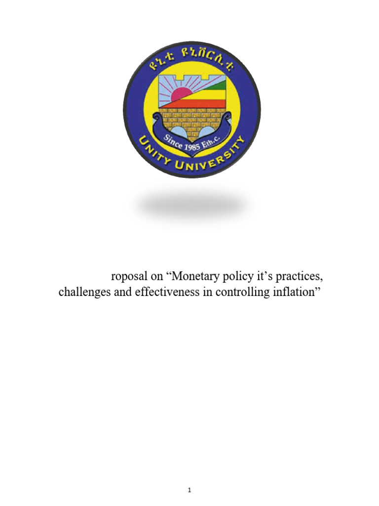Ethiopia's Monetary Policy and Inflation Control | PDF | Monetarism ...