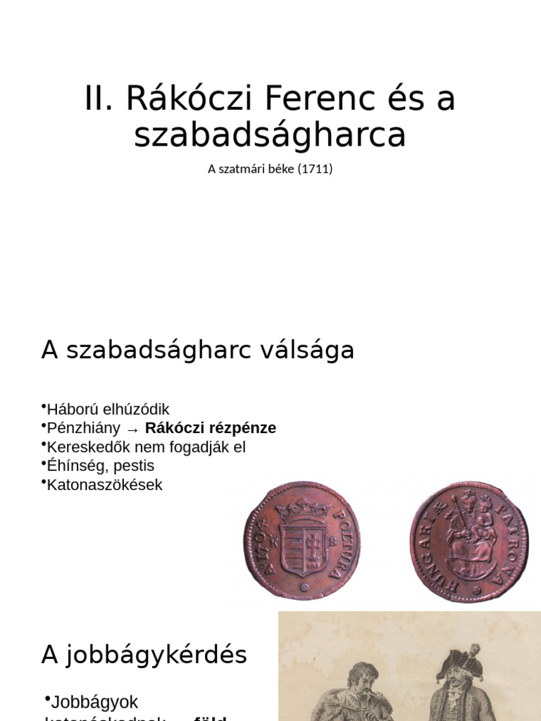 II. Rákóczi Ferenc És Szabadságharca III | PDF
