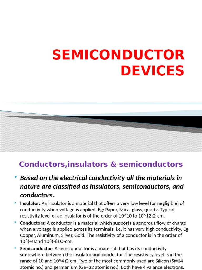 Understanding Semiconductor Devices | PDF | P–N Junction | Semiconductors