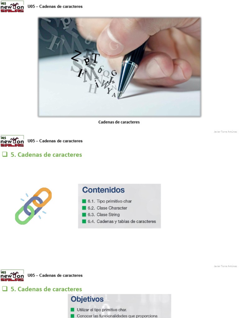 Introducción a Cadenas de Caracteres en Java | PDF | Cadena ...