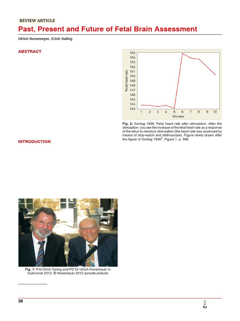 Past Present and Future of Fetal Brain Assessment | PDF | Medical ...