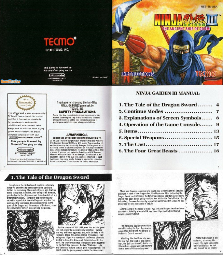 Ninja Gaiden Arcade | PDF