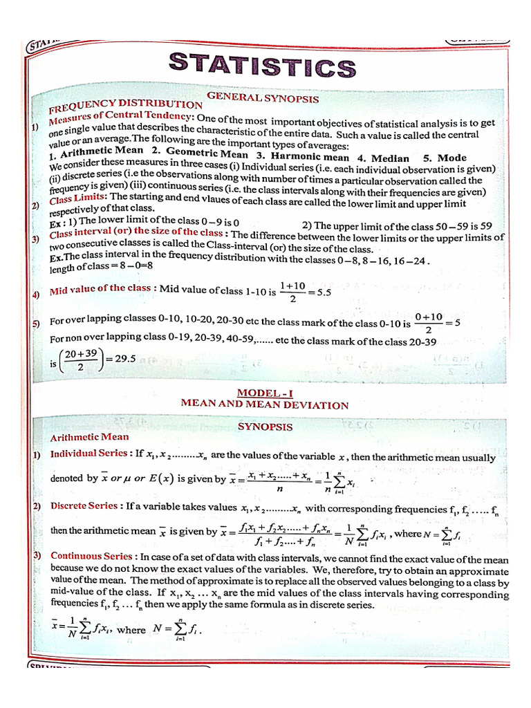 Statistics | PDF