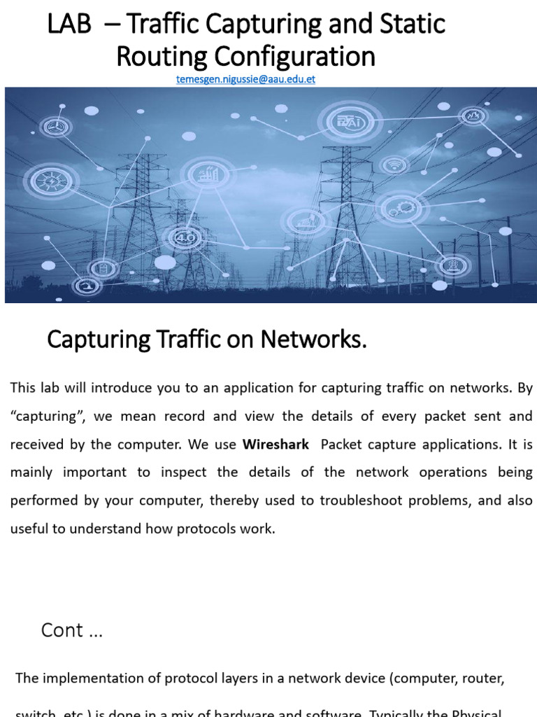 Network Traffic Capture & Static Routing Guide | PDF | Computer Network ...