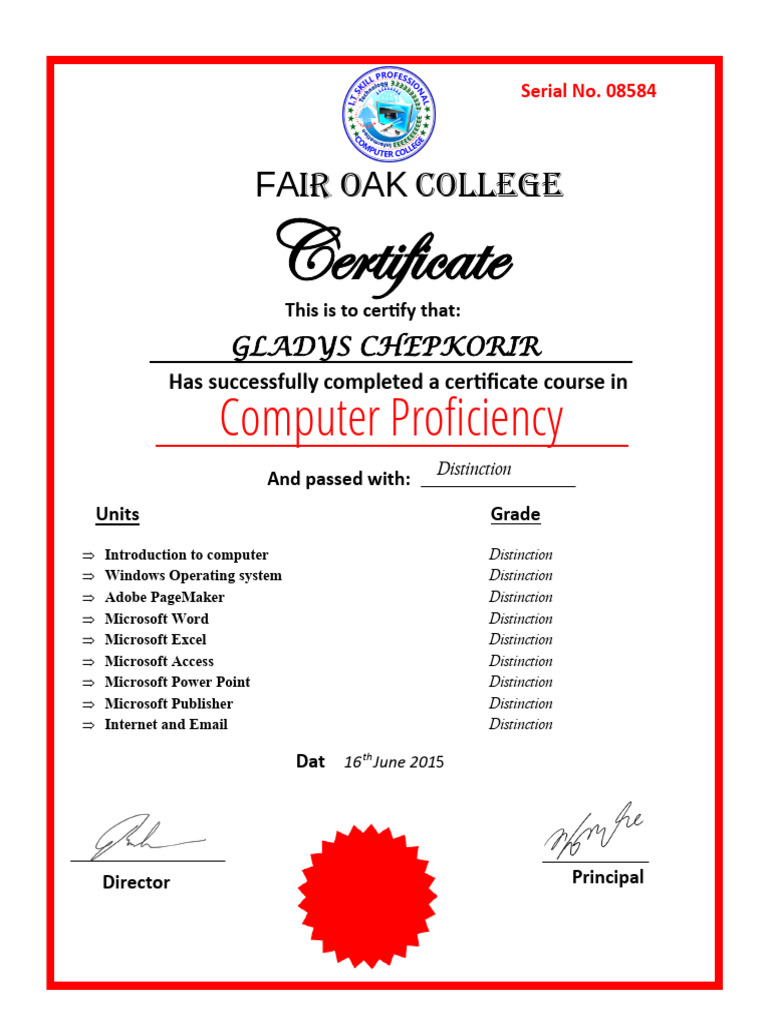 Comp cert (1) | PDF