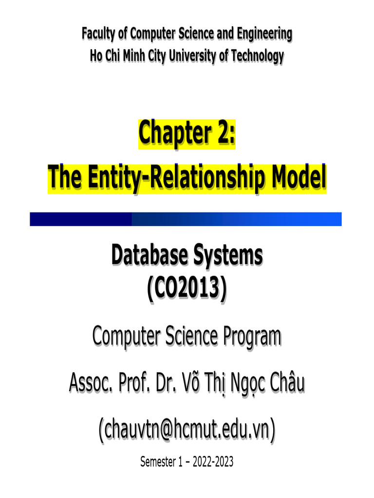 Entity-Relationship Model Explained | PDF | Databases | Database Design