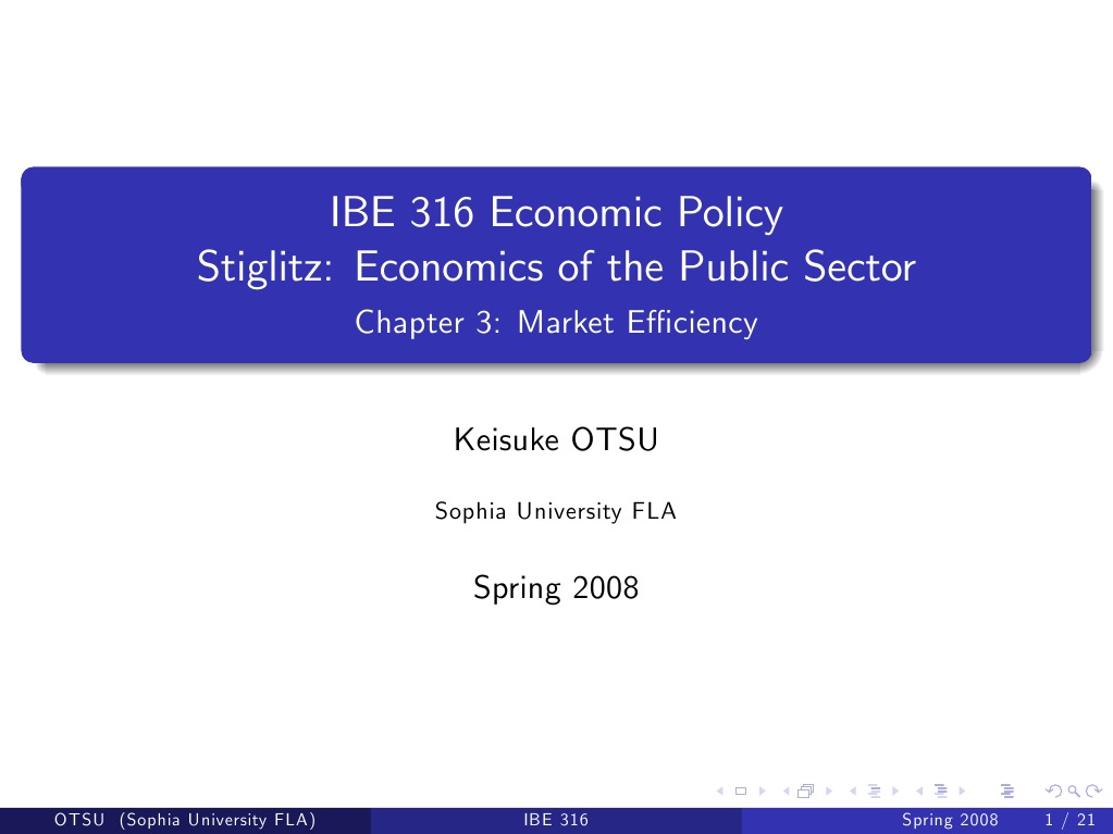 IBE 316 Economic Policy Stiglitz Economics of The Public Sector PDF
