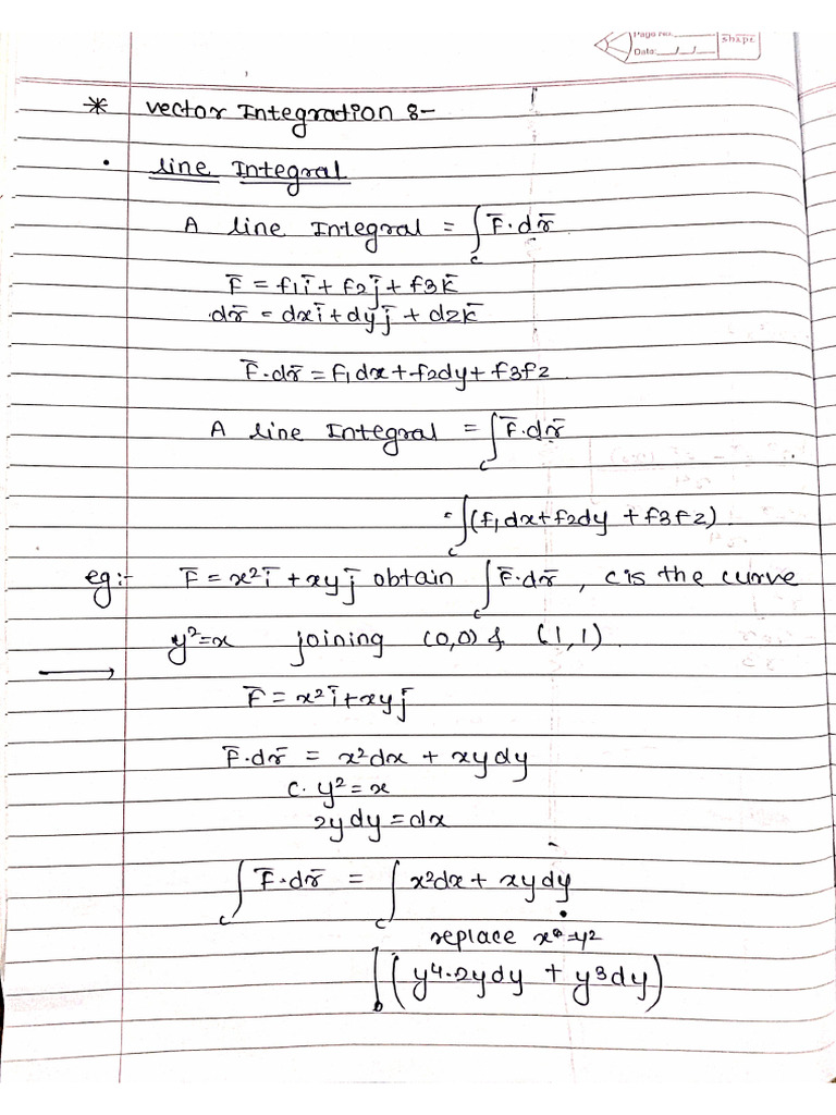 Unit-4 Vector Integration | PDF