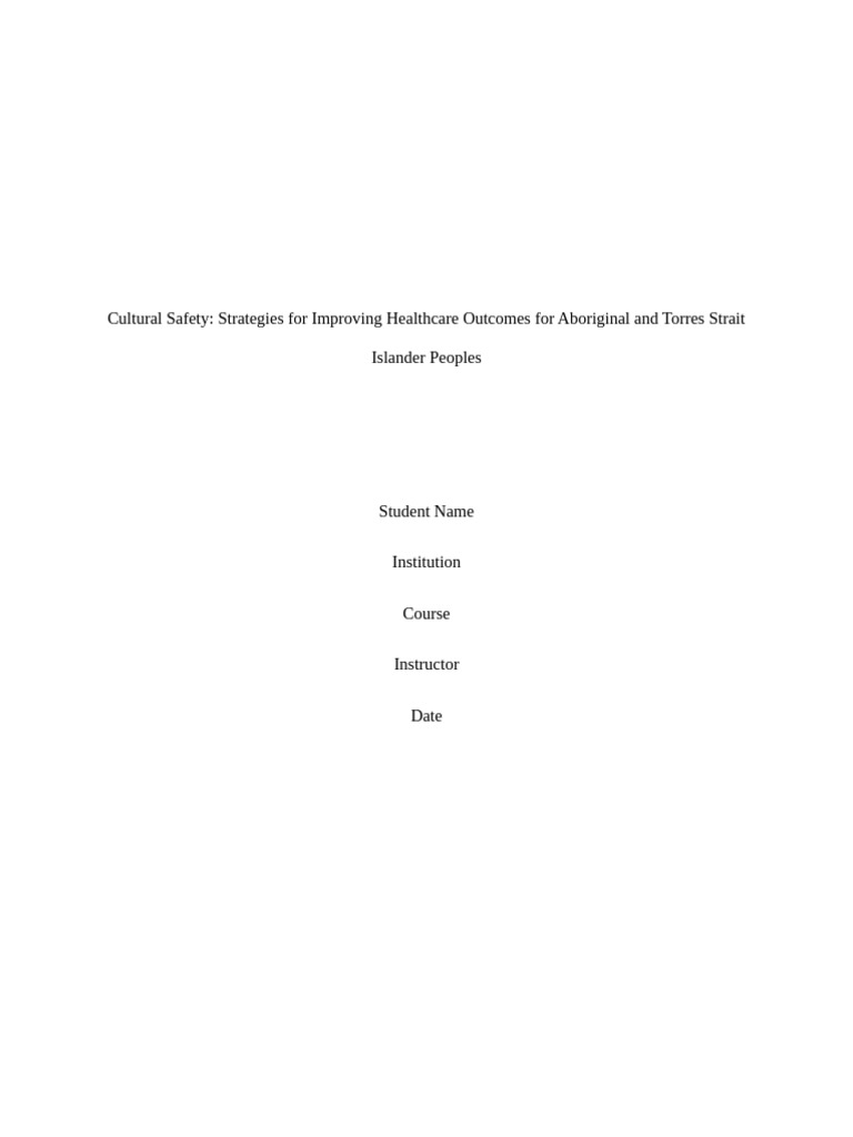 Enhancing Cultural Safety in Aboriginal Healthcare | PDF | Health Care ...