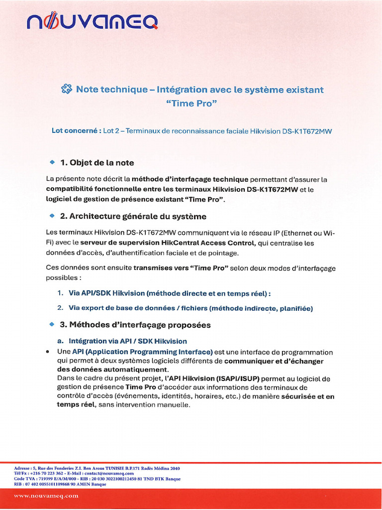 Note Technique | PDF