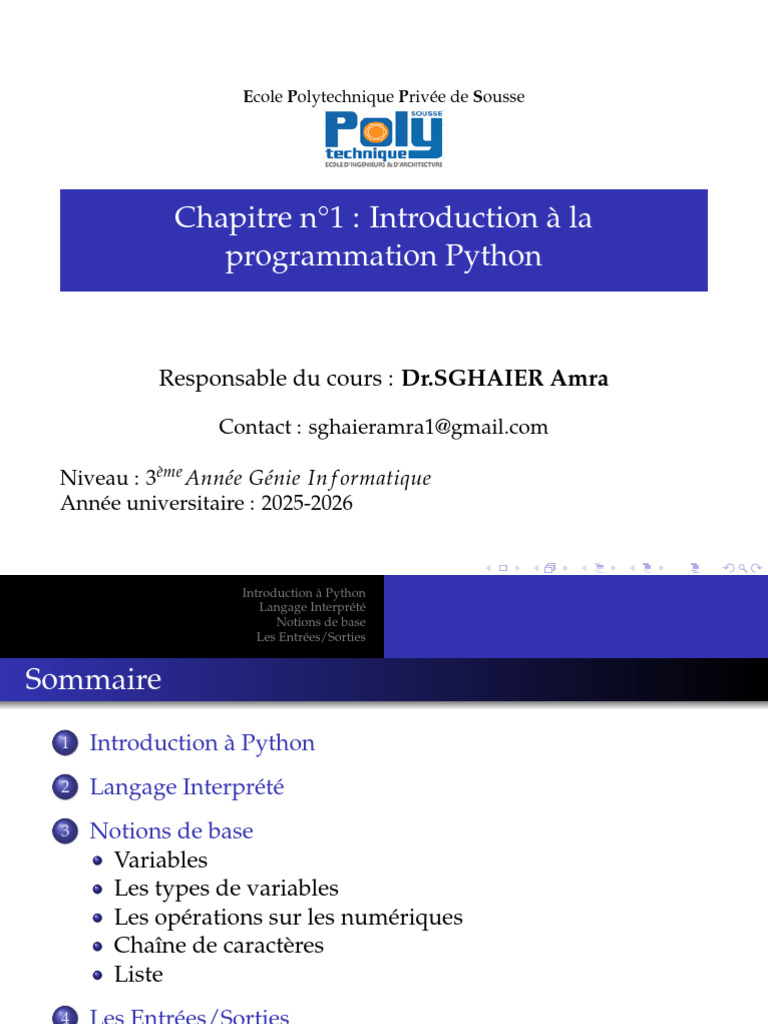 Introduction à la programmation Python | PDF | Python (Langage de ...