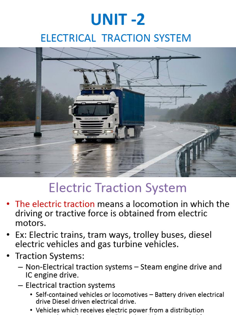 Electric Traction Systems Overview | PDF | Locomotives | Diesel Engine