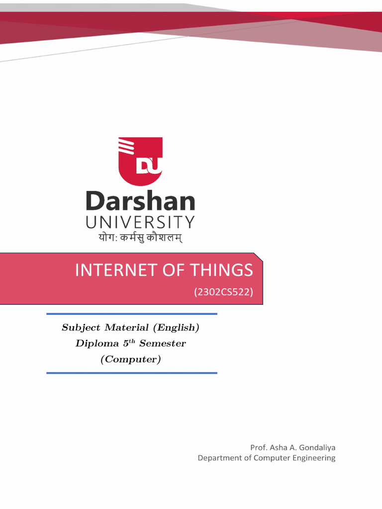 Iot Unit 1 | PDF