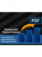 Marketing Mix Physical Evidence: Ashiq T.E (PA1105) Manish Pillai (PA1120) Rohit Sharma (PA1129)