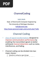 Channelcoding: Dept. of Electrical & Computer Engineering The University of Michigan-Dearborn