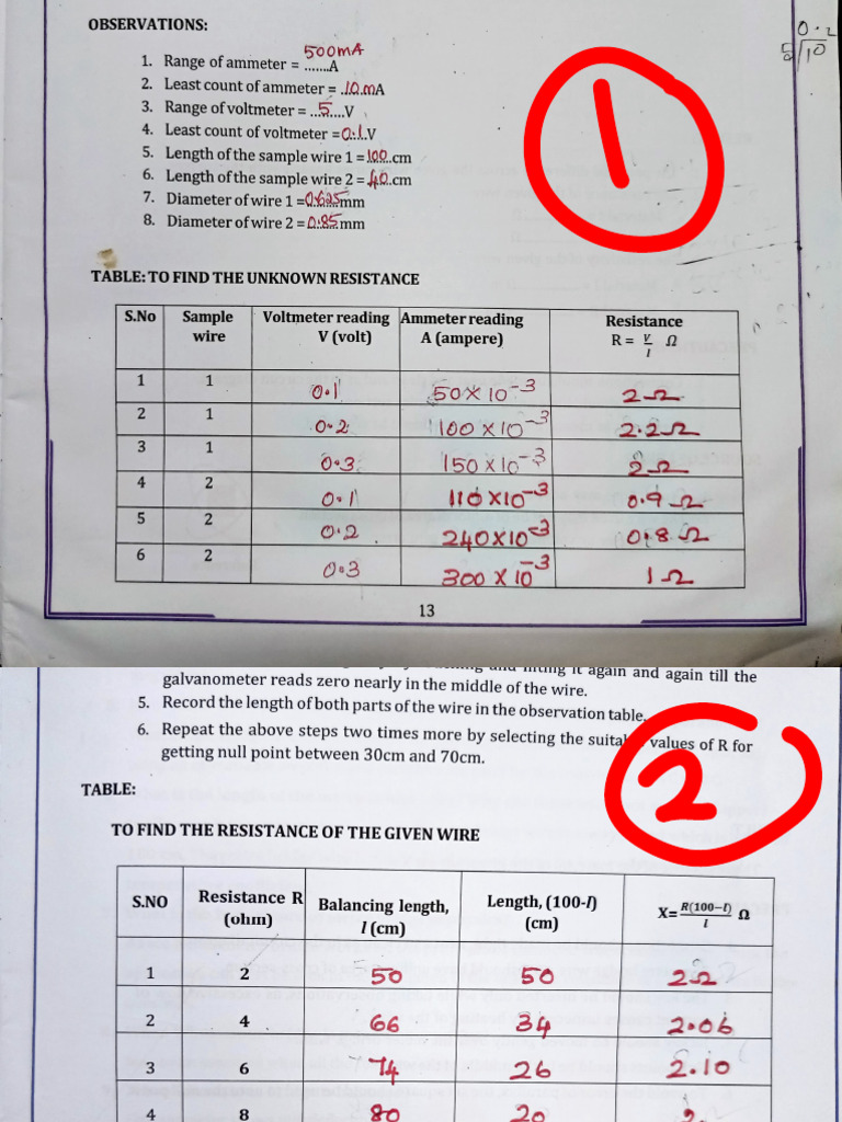 Physics Record Readings | PDF | Capacitor | Electronics