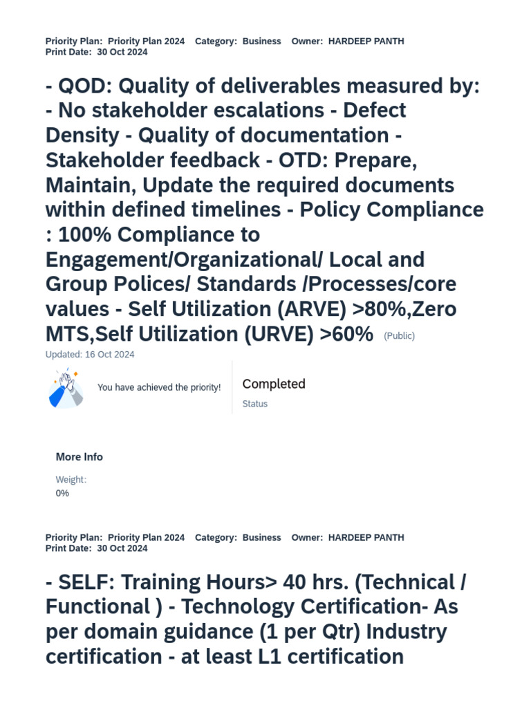 Priority Plan 2024 Overview and Goals | PDF | Business