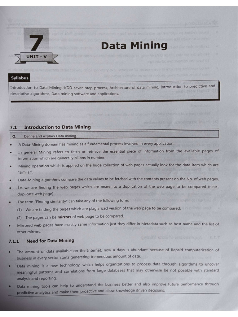 Adbms Unit 5 | PDF