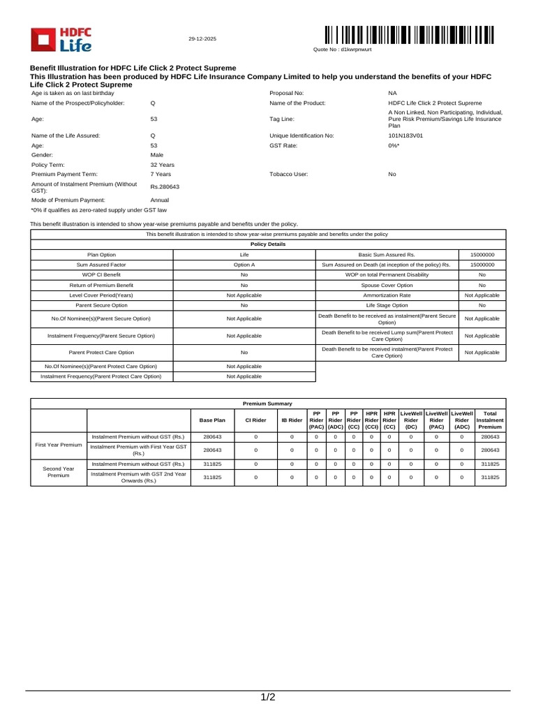 Illustration (35) | PDF | Insurance | Life Insurance