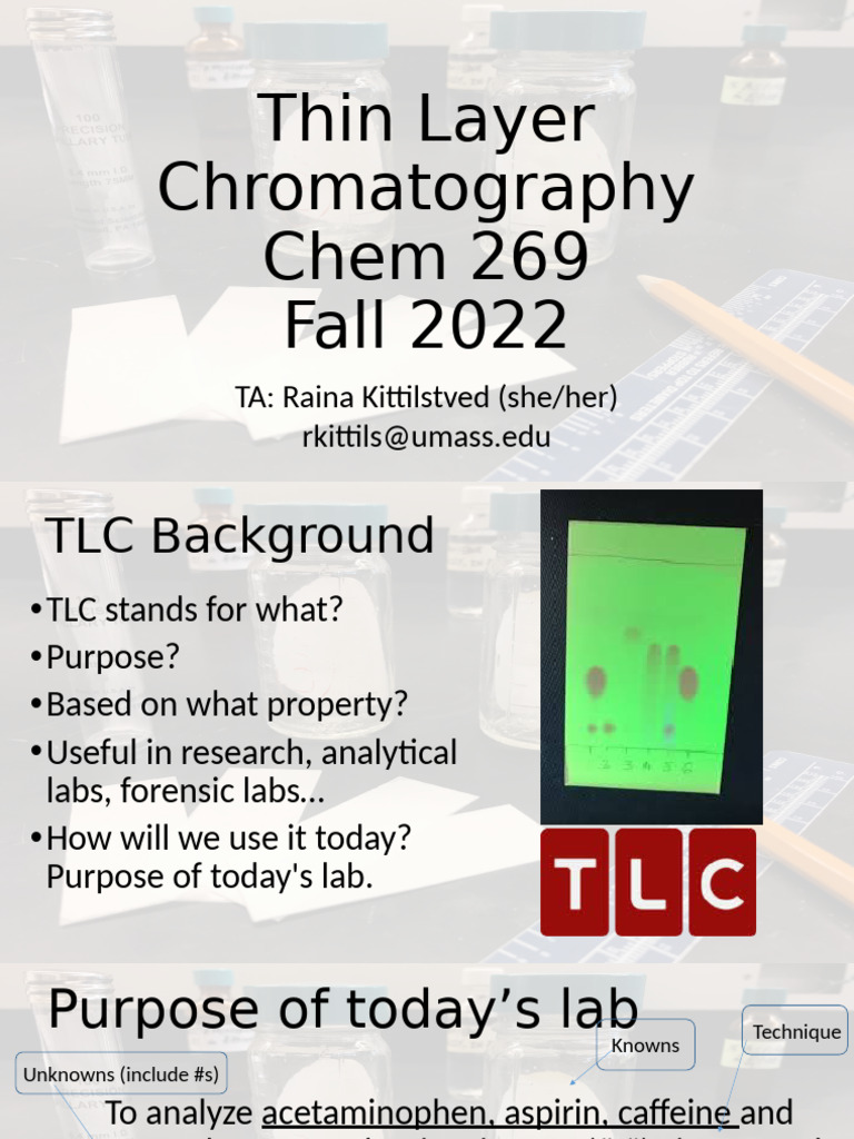 Thin Layer Chromatography Lab Guide | PDF | Thin Layer Chromatography ...