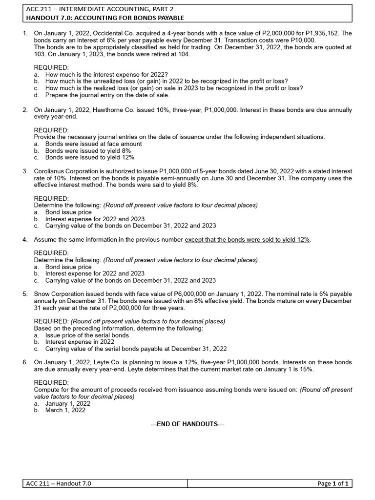 Accounting for Bonds Payable Guide | PDF | Bonds (Finance) | Interest