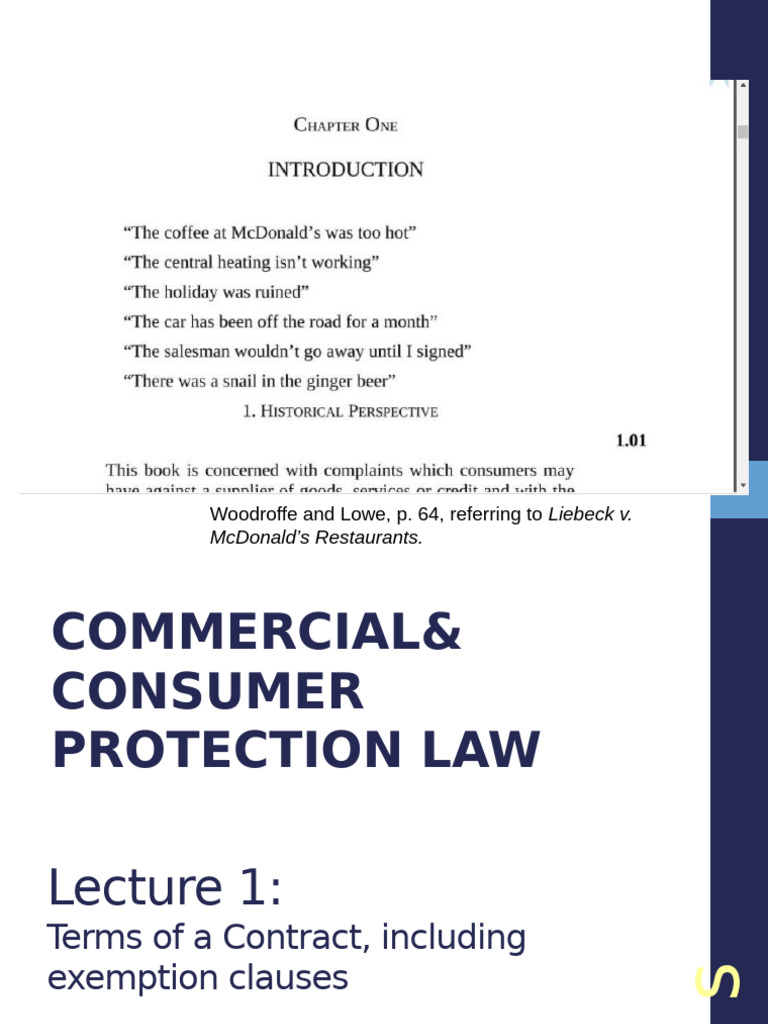 Contract Terms and Exemption Clauses Explained | PDF | Contractual Term ...