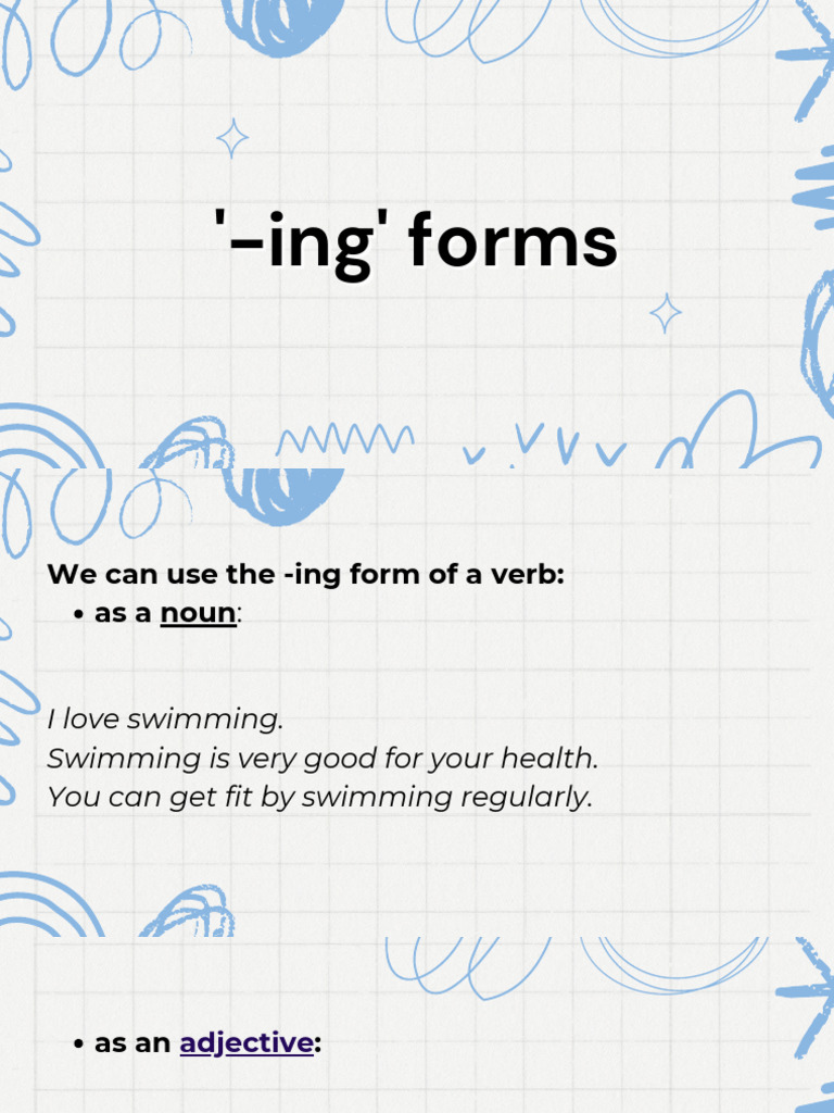 Understanding -ing Forms in English | PDF