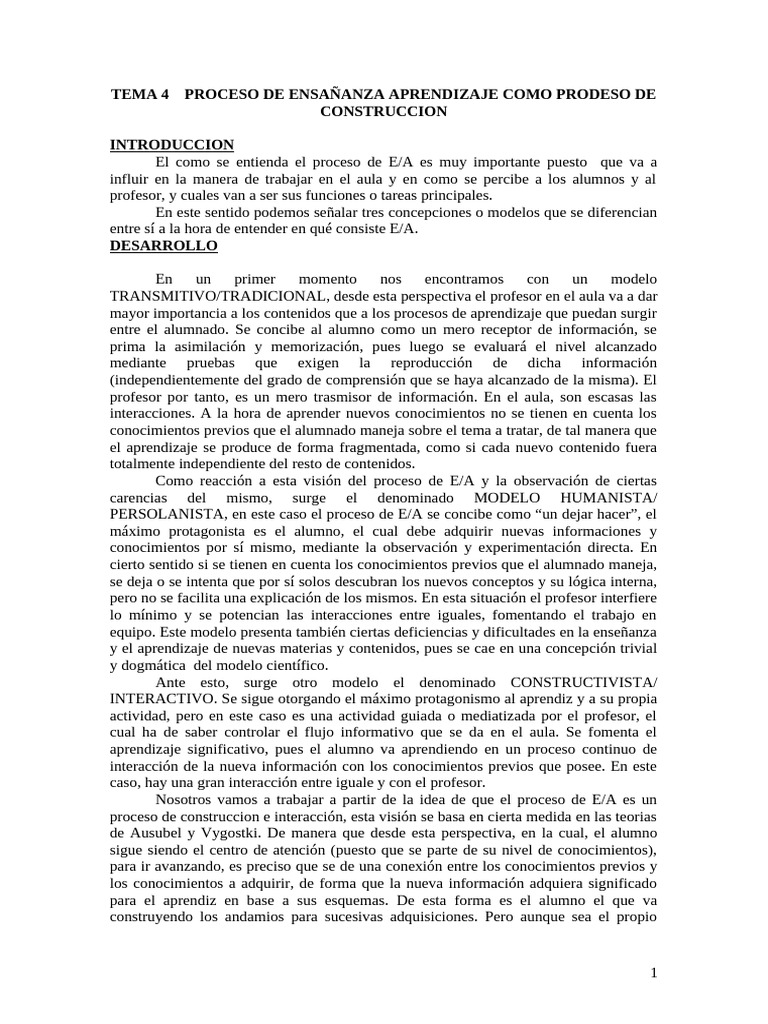 Modelos de Enseñanza-Aprendizaje Efectivos | PDF | Aprendizaje | Maestros