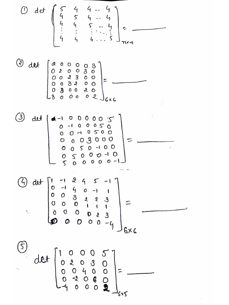 Det Questions | PDF