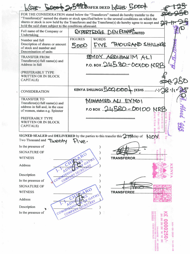 Transfer Deed | PDF