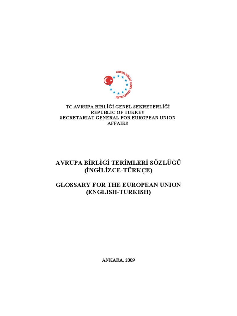 glossary for the european union pdf