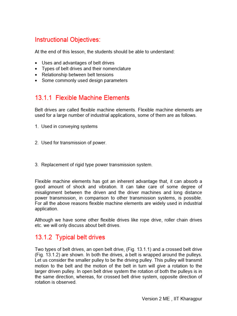 Understanding Belt Drives and Tensions | PDF | Belt (Mechanical) | Friction