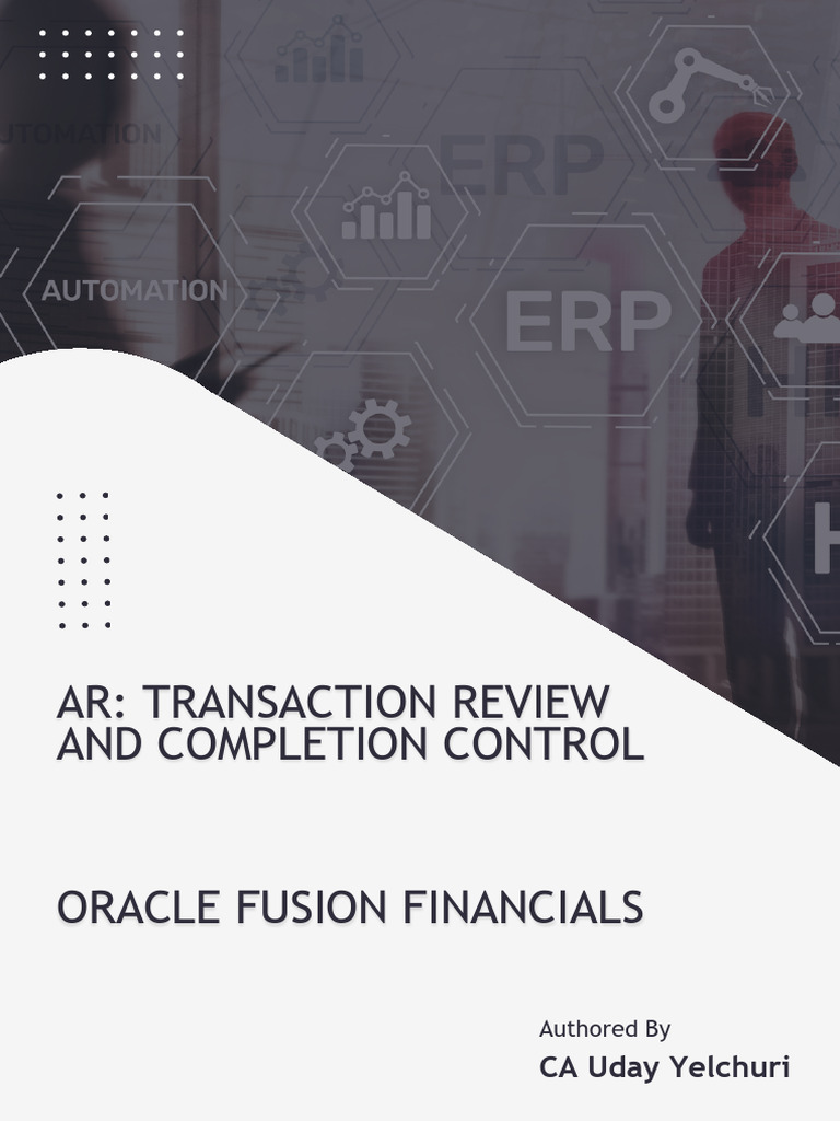 Oracle Fusion Receivables Approval Guide | PDF | Invoice | Software ...