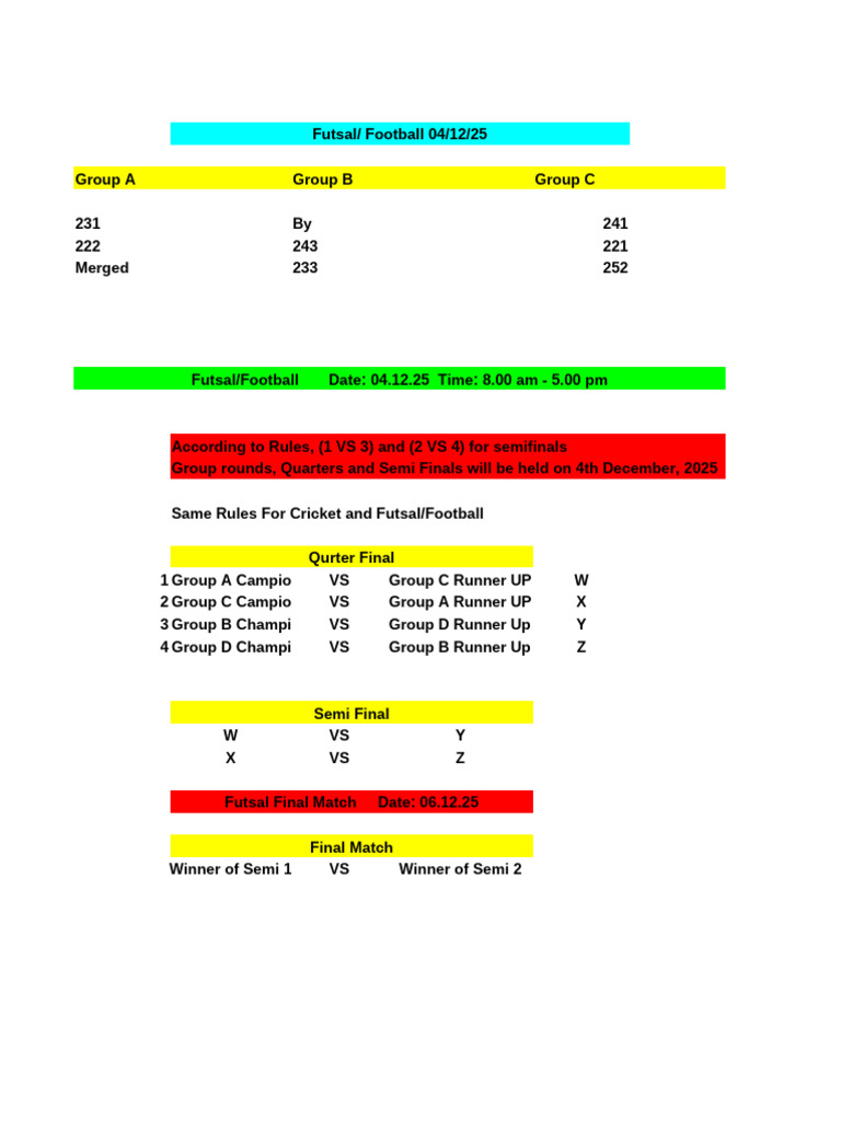Futsal All Sheet (1) | PDF | Sports Rules And Regulations | Association ...