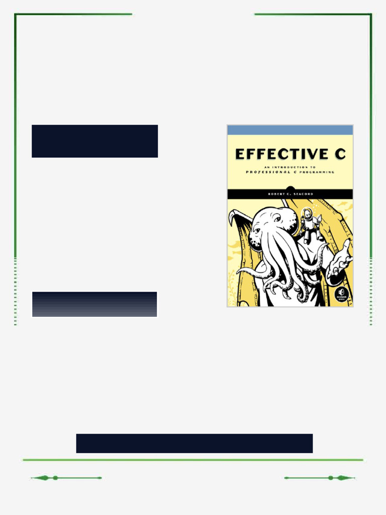 Effective C An introduction to professional C programming 1st Edition ...