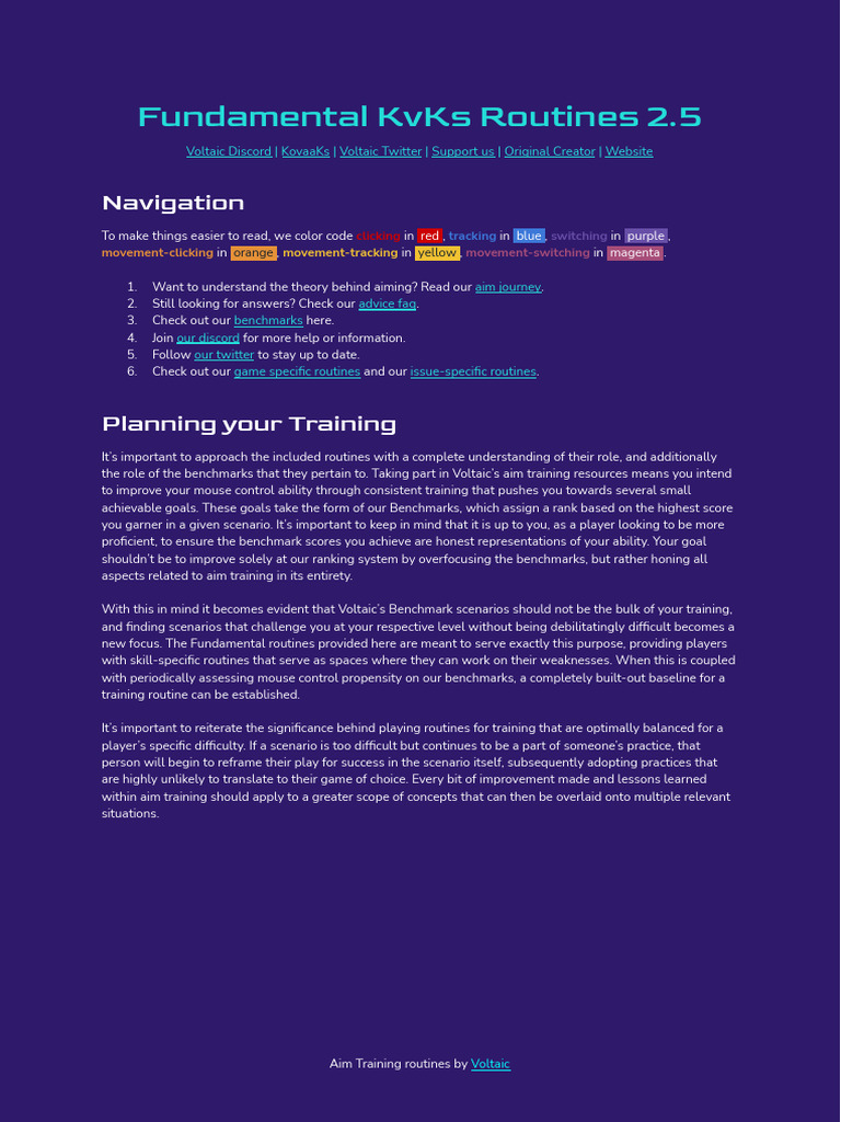 Essential Aim Training Routines Guide | PDF