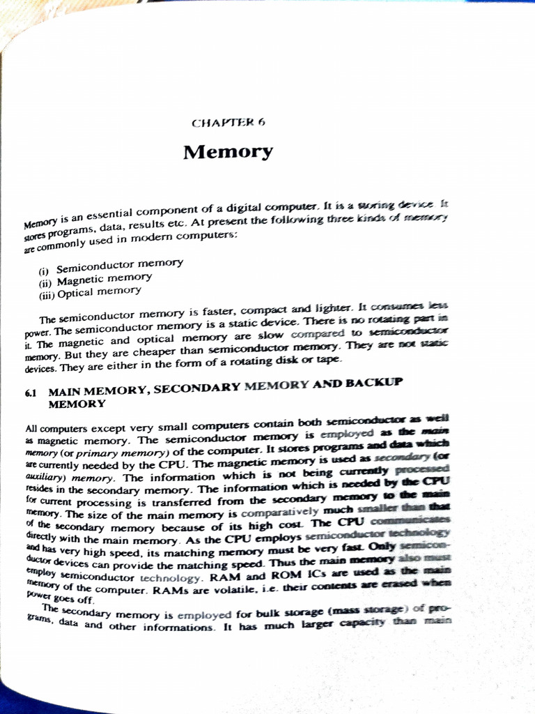 Memory | PDF