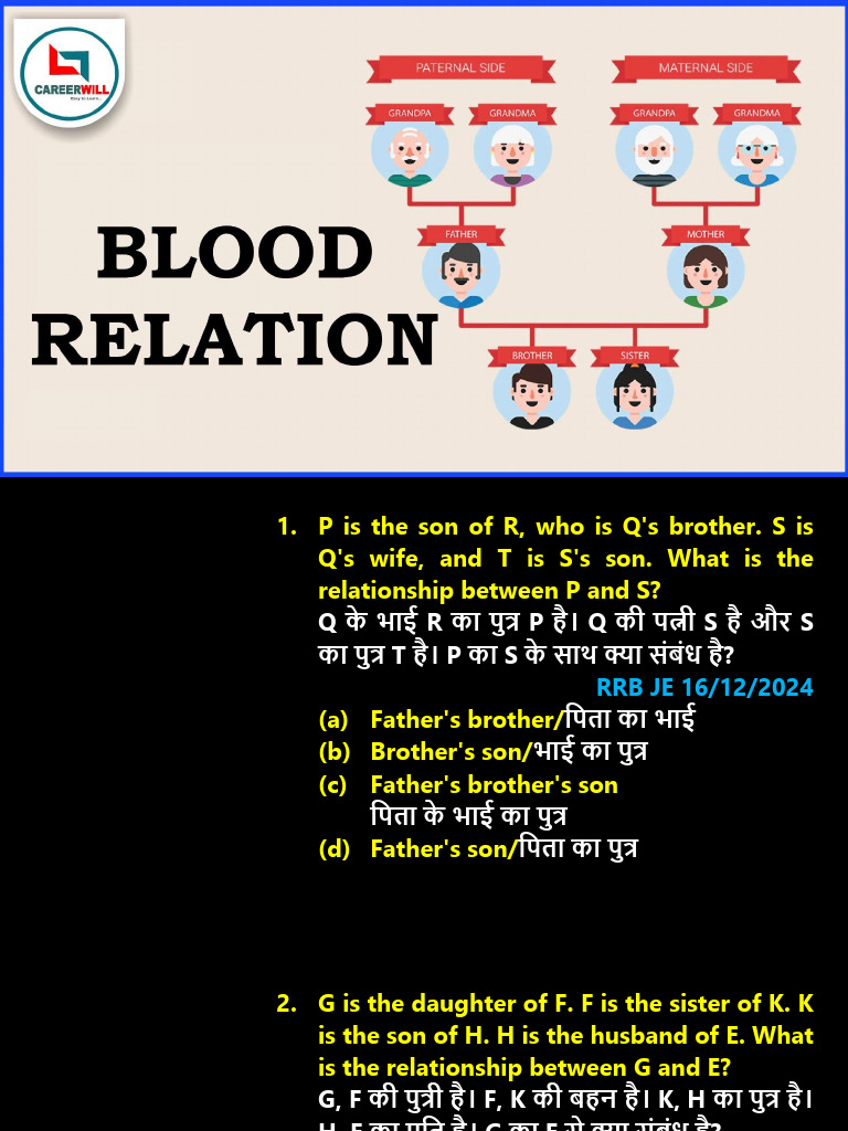 Family Relationship Questions and Answers | PDF | Human Development ...