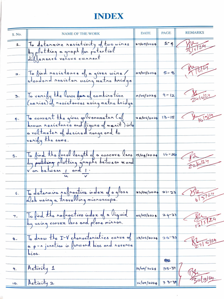 Grade 12 Physics Record 2025 | PDF