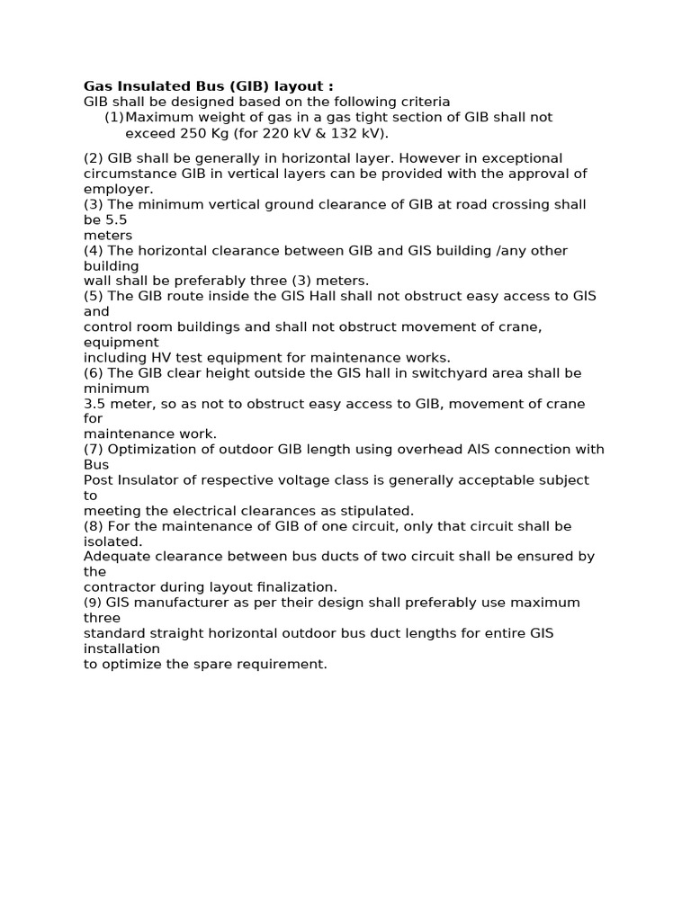 Gas Insulated Bus & SWGR | PDF