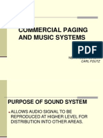 Commercial Paging and Music Systems: NBFAA CEU# 96-0344