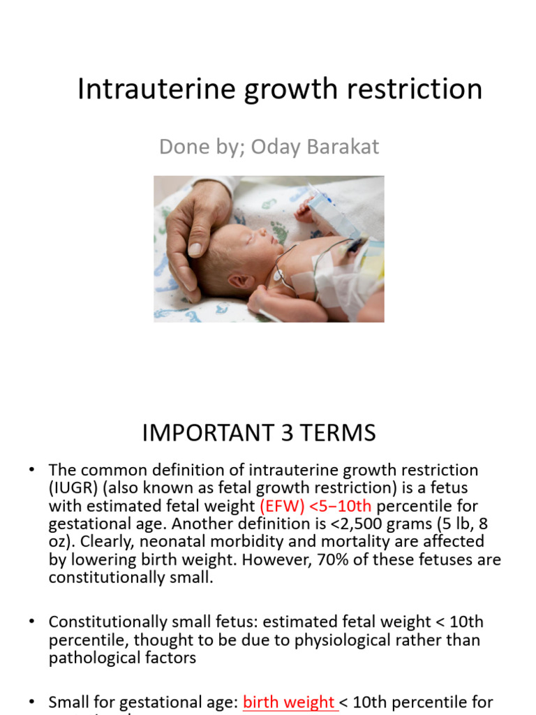 Understanding Intrauterine Growth Restriction | PDF | Human ...