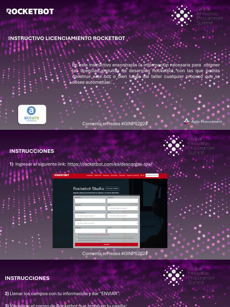 Guía para Licencias Gratuitas Rocketbot | PDF