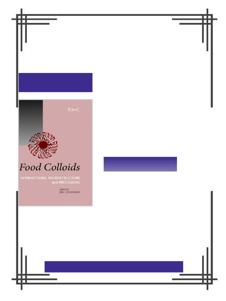 Food Colloids Eric Dickinson ebook full digital file set | PDF | Gel ...