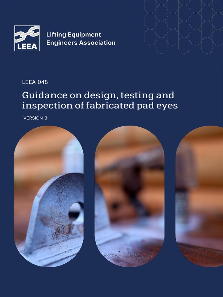 Fabricated Pad Eyes: Design & Testing Guide | PDF | Nondestructive ...